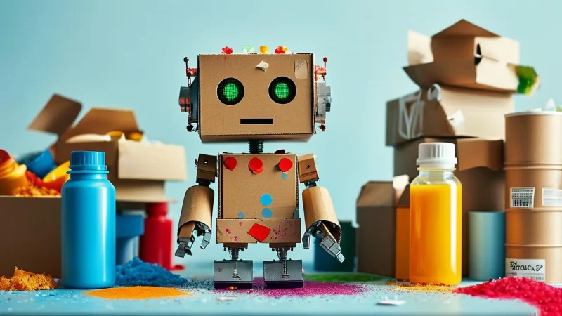 大班幼儿园创意手工制作教案:机器人制作指南-手工制作-教程与素材社区-探索手工艺术!