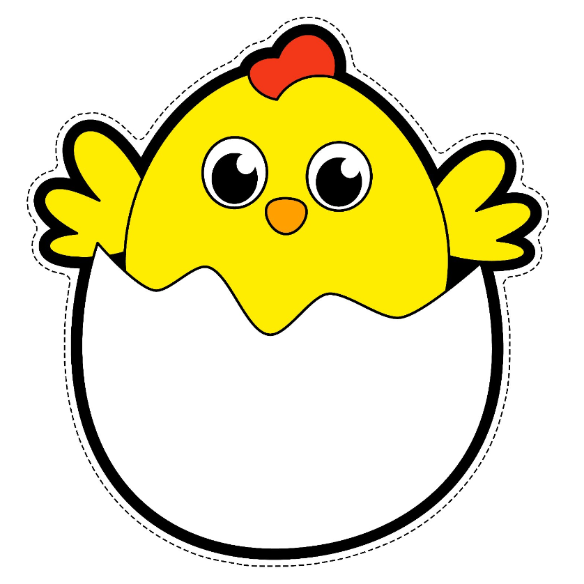 剪纸动物素材小鸡