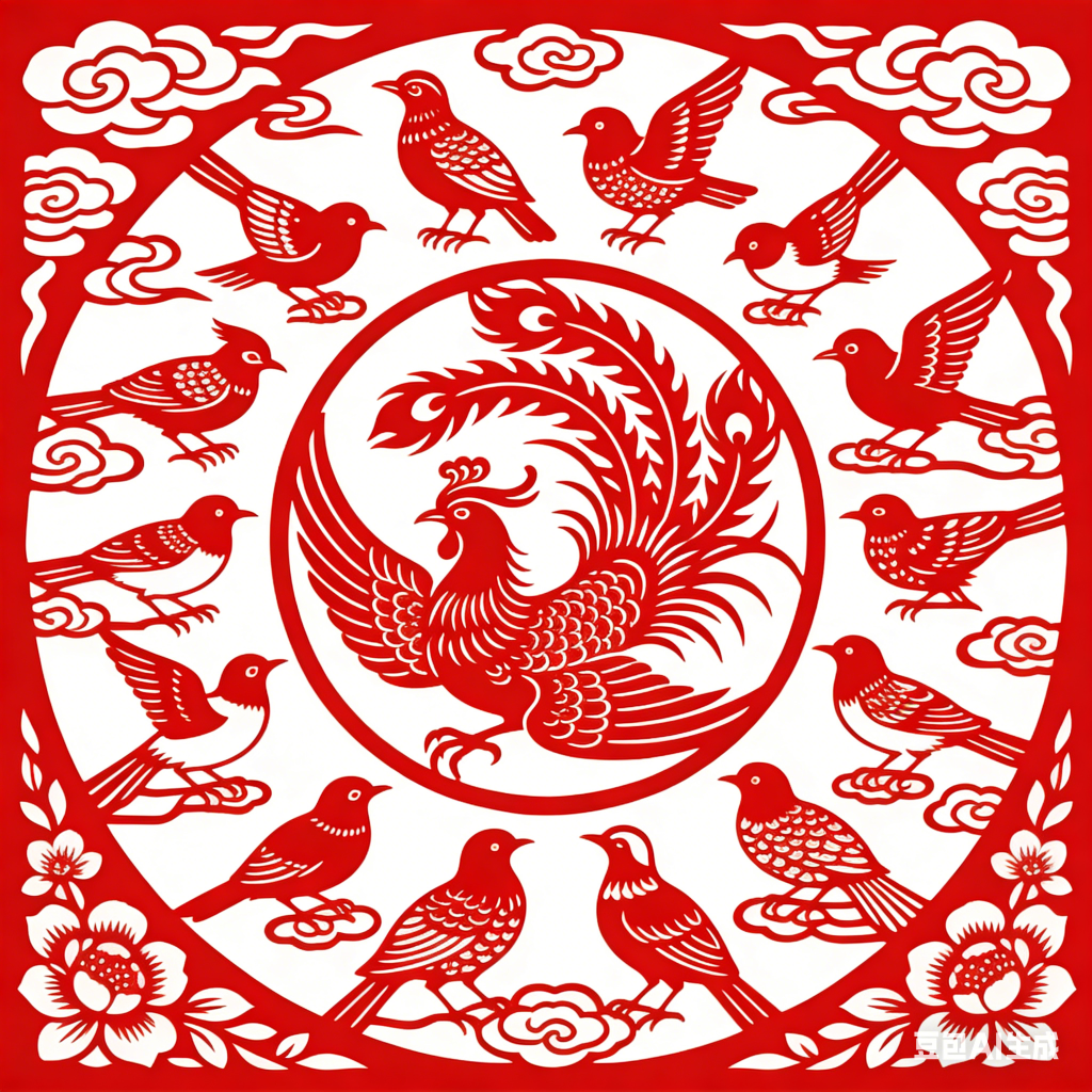 图片[24]-春节窗花剪纸教程大全_零基础学剪纸_30 种精美窗花图案