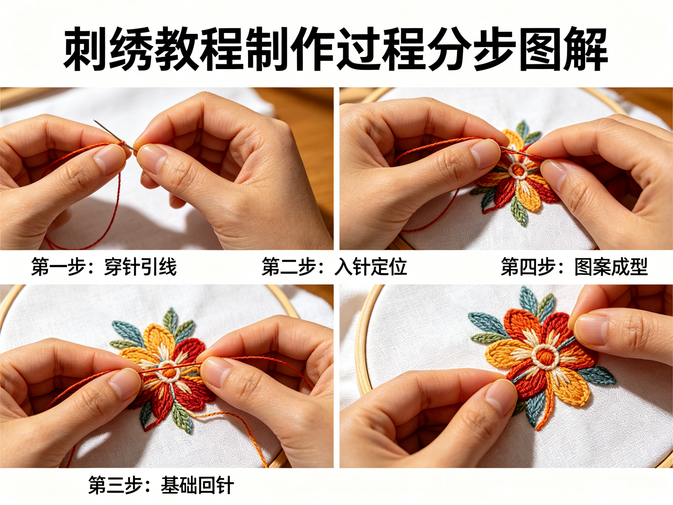 刺绣制作过程分步图解